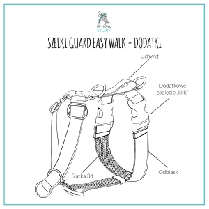 Szelki Easy Walk 37mm Czerwony Kapturek