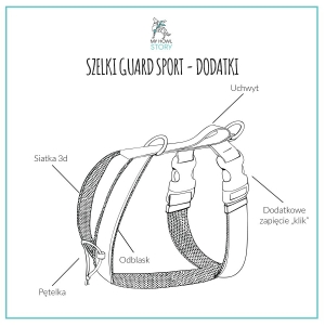 Szelki Guard Sport 25mm Na Słodko