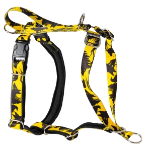 Szelki Guard Easy Walk 25mm Yellow + podszycie czarne